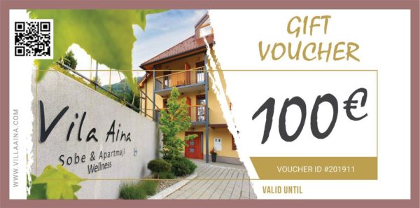 Gift Voucher Villa Aina Price 100e